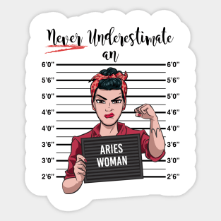 Aries Woman Sticker